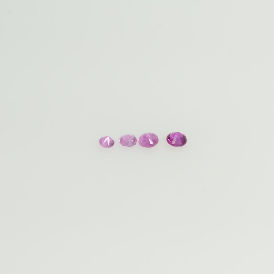 1.8-4.0 mm Natural Purple Sapphire Loose Gemstone Round Diamond Cut Pk Quality