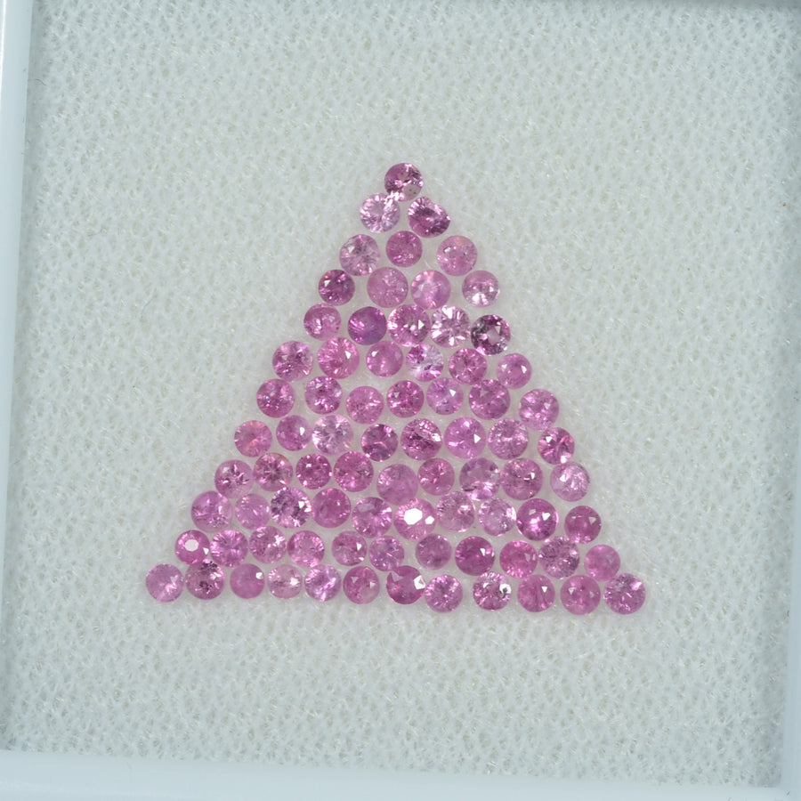1.8-4.0 mm Natural Purple Sapphire Loose Gemstone Round Diamond Cut Pk Quality