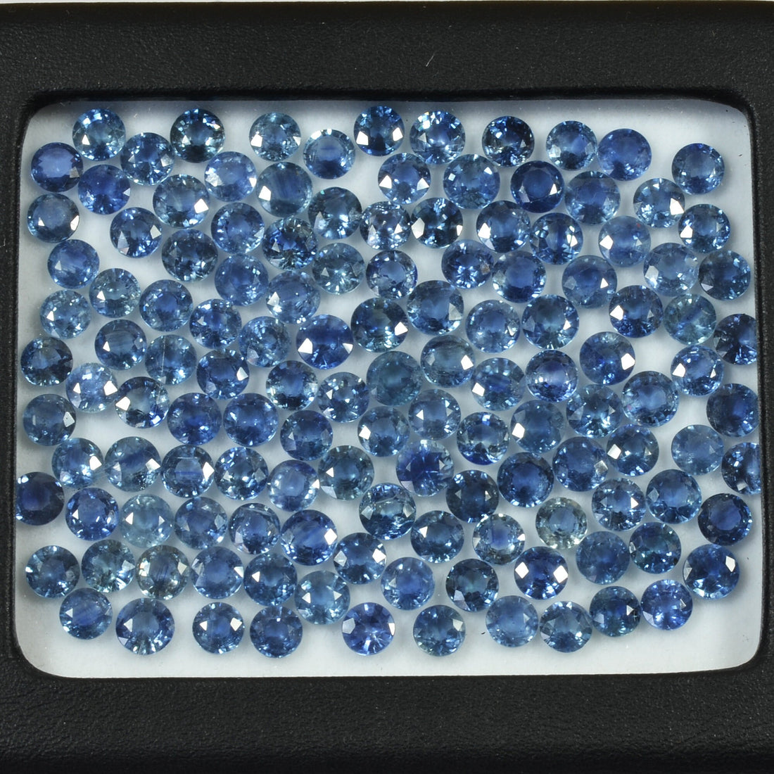 4.7-5.3 MM Natural Blue Sapphire Loose Gemstone Round Cut