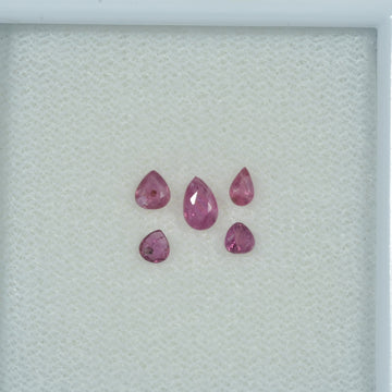 0.70 Cts Natural Ruby Loose Gemstone Pear Cut