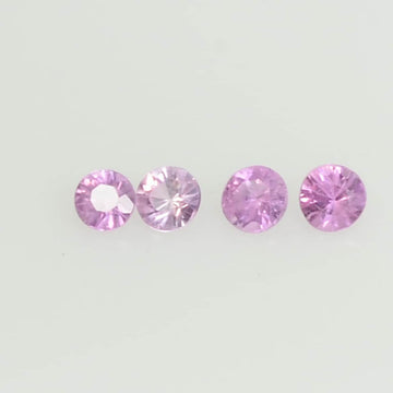 0.8-4.0 mm Natural Pink Sapphire Loose Gemstone Round Diamond Cut Pk Quality Color