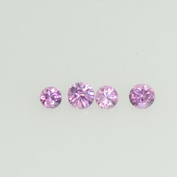 1.3-3.5 Natural Pink Sapphire Loose Gemstone Round Diamond Cut Cleanish Quality - Thai Gems Export Ltd.