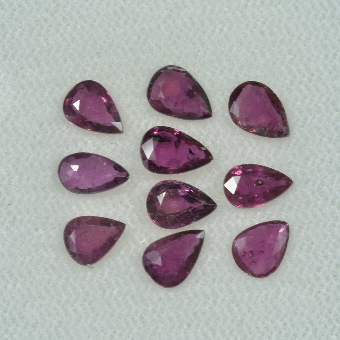 6x4 mm Natural Ruby Loose Gemstone Pear Cut