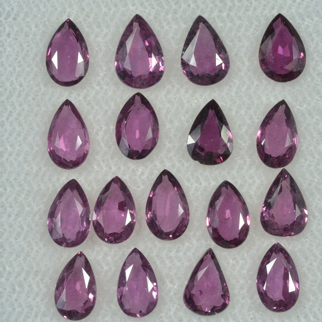 6x4 mm Natural Ruby Loose Gemstone Pear Cut