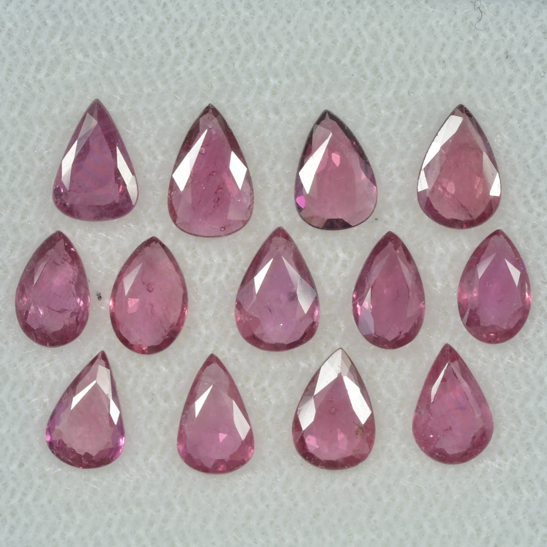 6x4 mm Natural Ruby Loose Gemstone Pear Cut