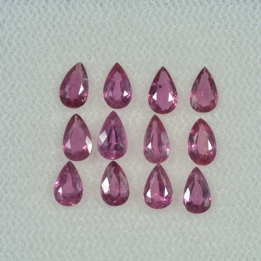 5x3 mm Lot Natural Ruby Loose Gemstone Pear Cut