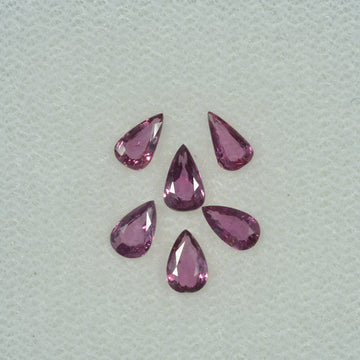 5x3 mm Lot Natural Ruby Loose Gemstone Pear Cut