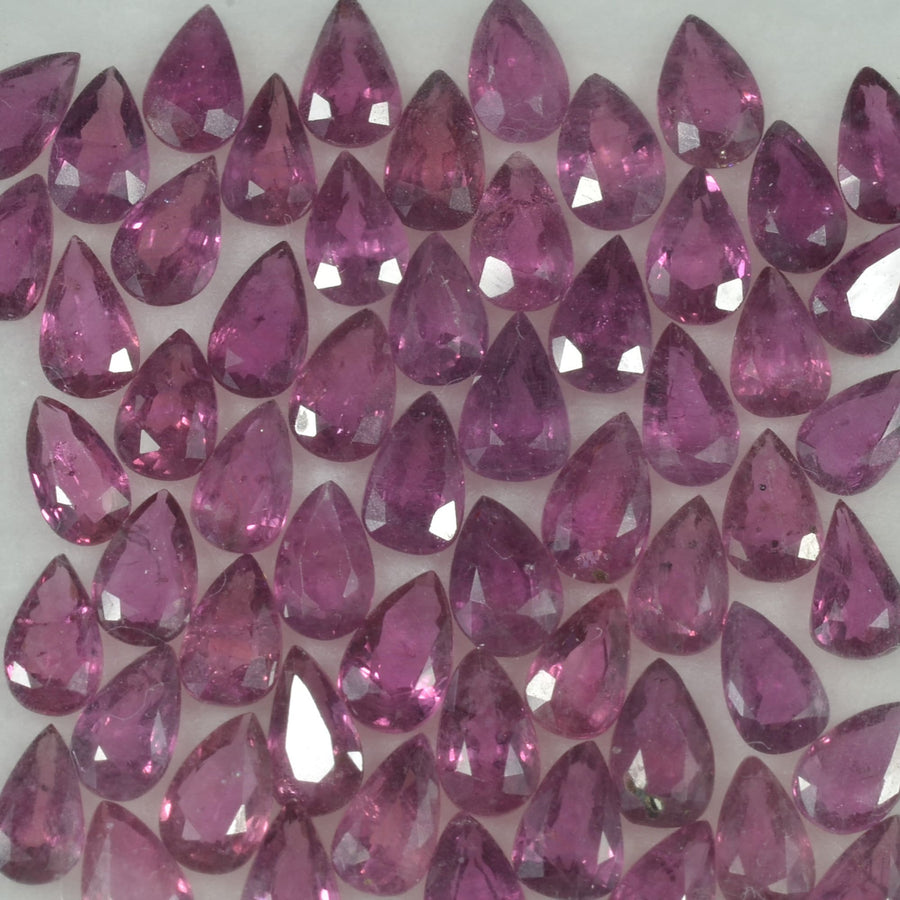 5x3 mm Natural Ruby Loose Gemstone Pear Cut