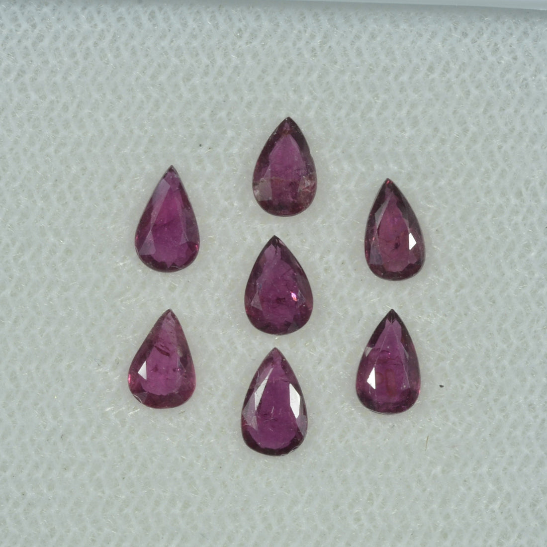 5x3 mm Lot Natural Ruby Loose Gemstone Pear Cut