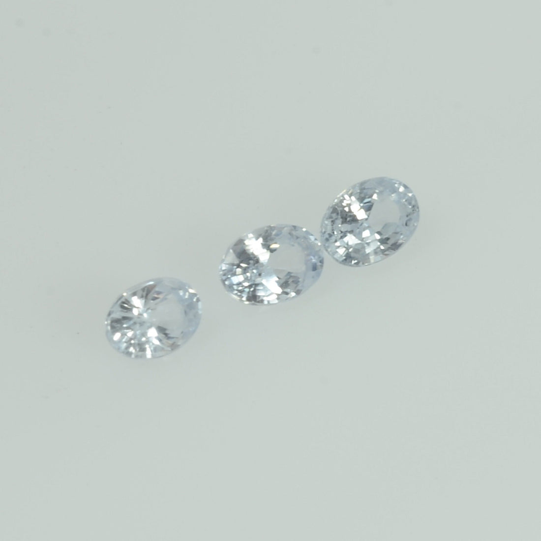 Natural white Sapphire Loose Gemstone Oval Cut