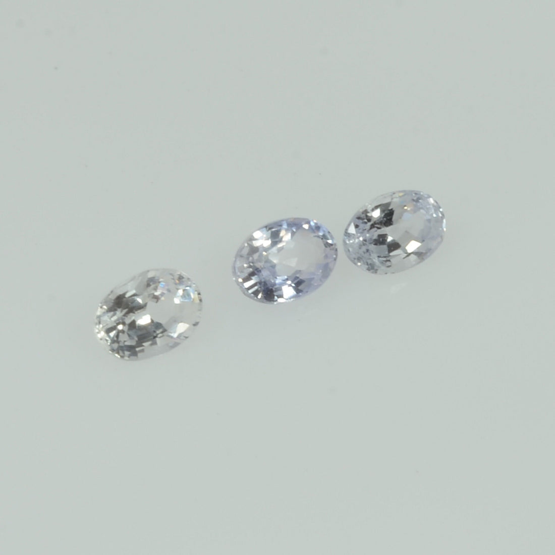 Natural white Sapphire Loose Gemstone Oval Cut