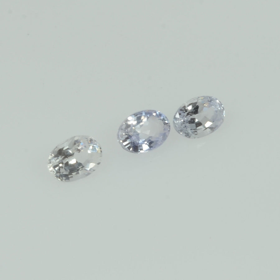 Natural white Sapphire Loose Gemstone Oval Cut