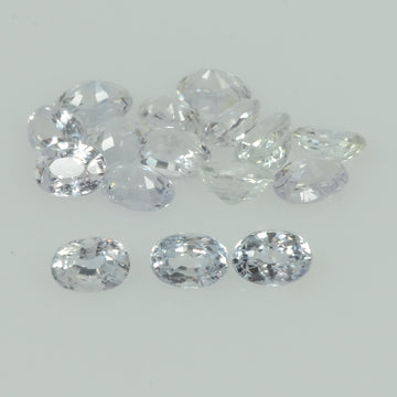 Natural white Sapphire Loose Gemstone Oval Cut