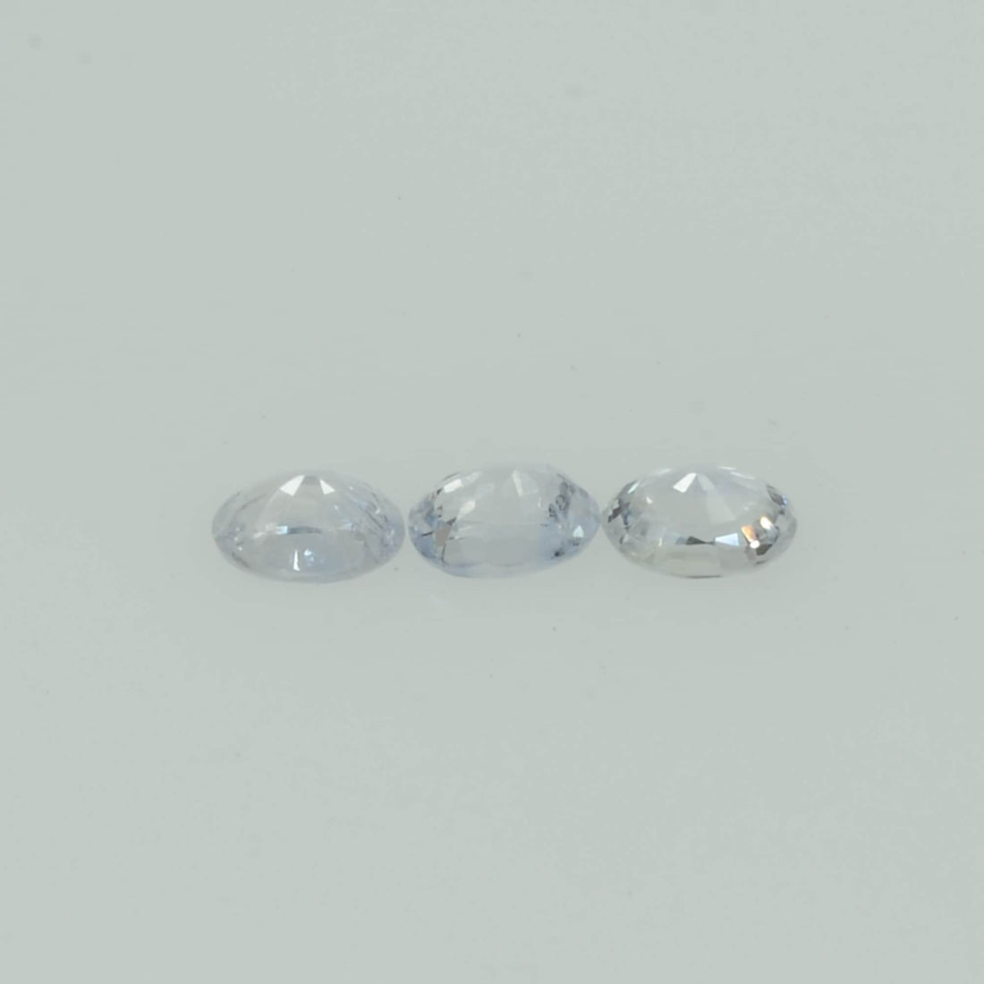 Natural white Sapphire Loose Gemstone Oval Cut