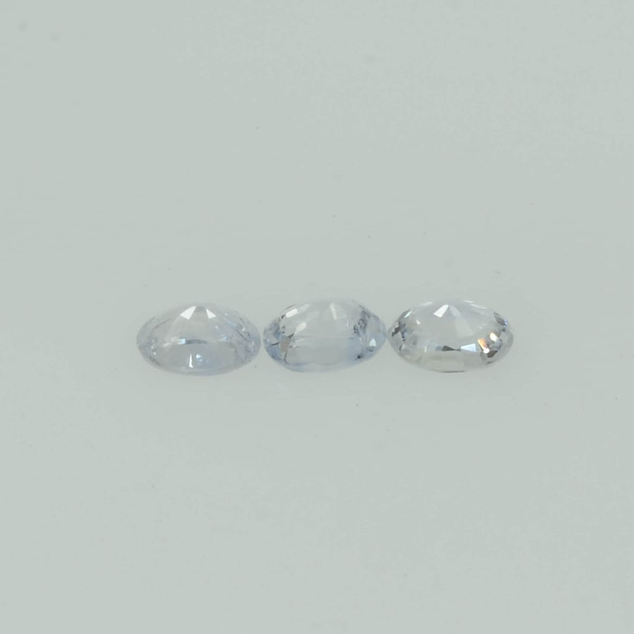 Natural white Sapphire Loose Gemstone Oval Cut