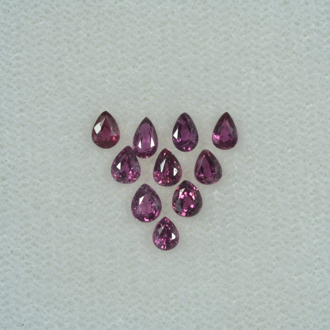 3x2 mm Lot Natural Ruby Loose Gemstone Pear Cut