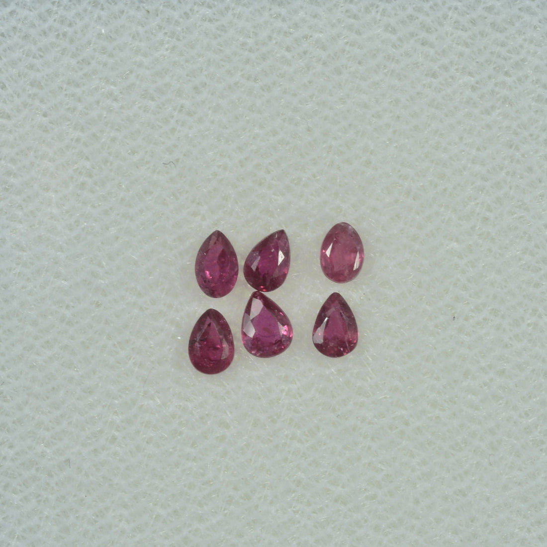 3x2 mm Natural Ruby Loose Gemstone Pear Cut