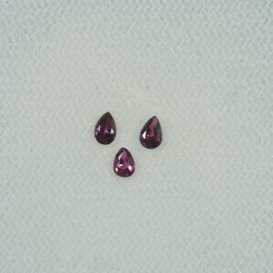 3x2 mm Natural Ruby Loose Gemstone Pear Cut