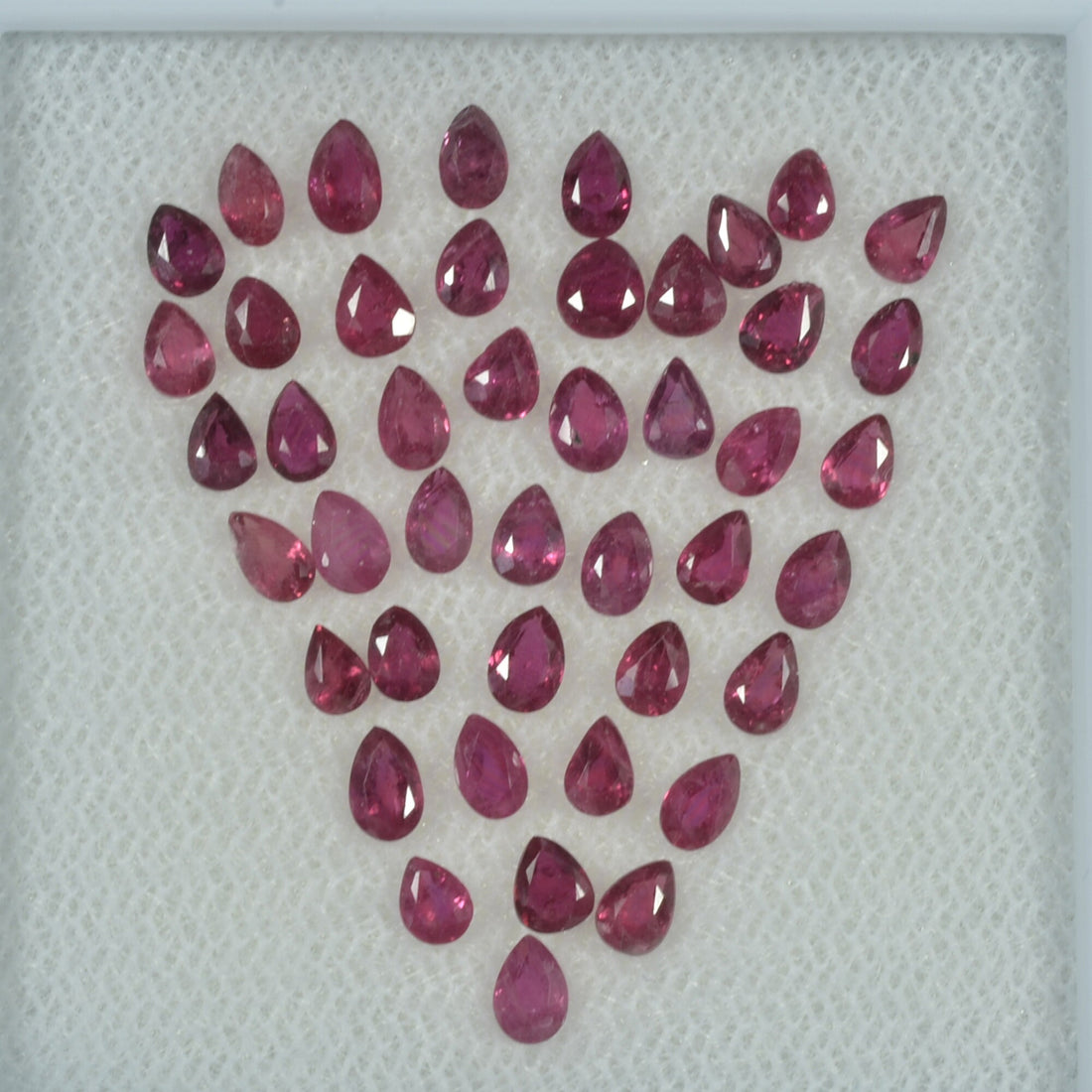 3x2 mm Lot Natural Ruby Loose Gemstone Pear Cut