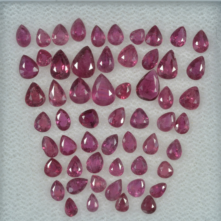 6.63 Cts Natural Ruby Loose Gemstone Pear Cut
