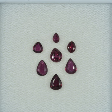 1.29 Cts Natural Ruby Loose Gemstone Pear Cut