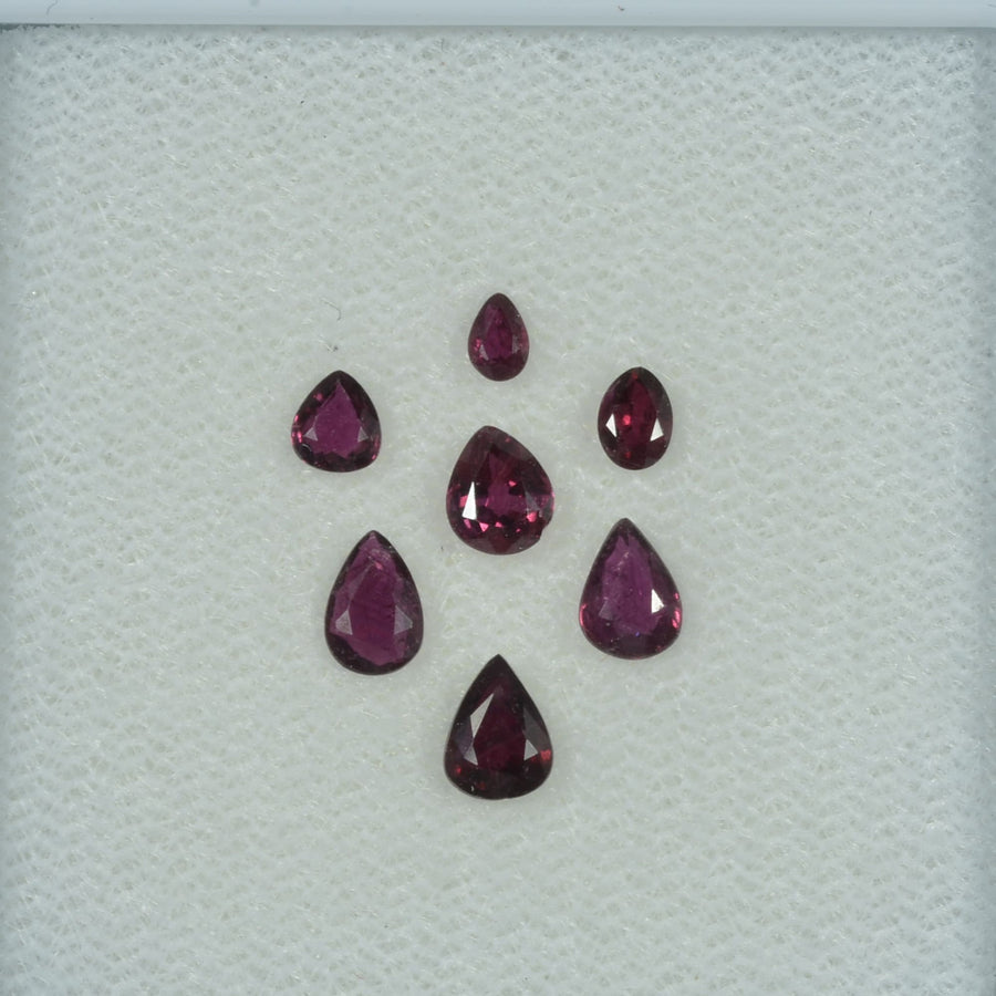 1.29 Cts Natural Ruby Loose Gemstone Pear Cut