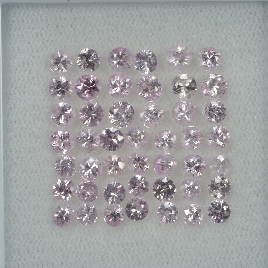 2.7-4.0 MM Natural Pink Sapphire Loose Gemstone Round Diamond Cut