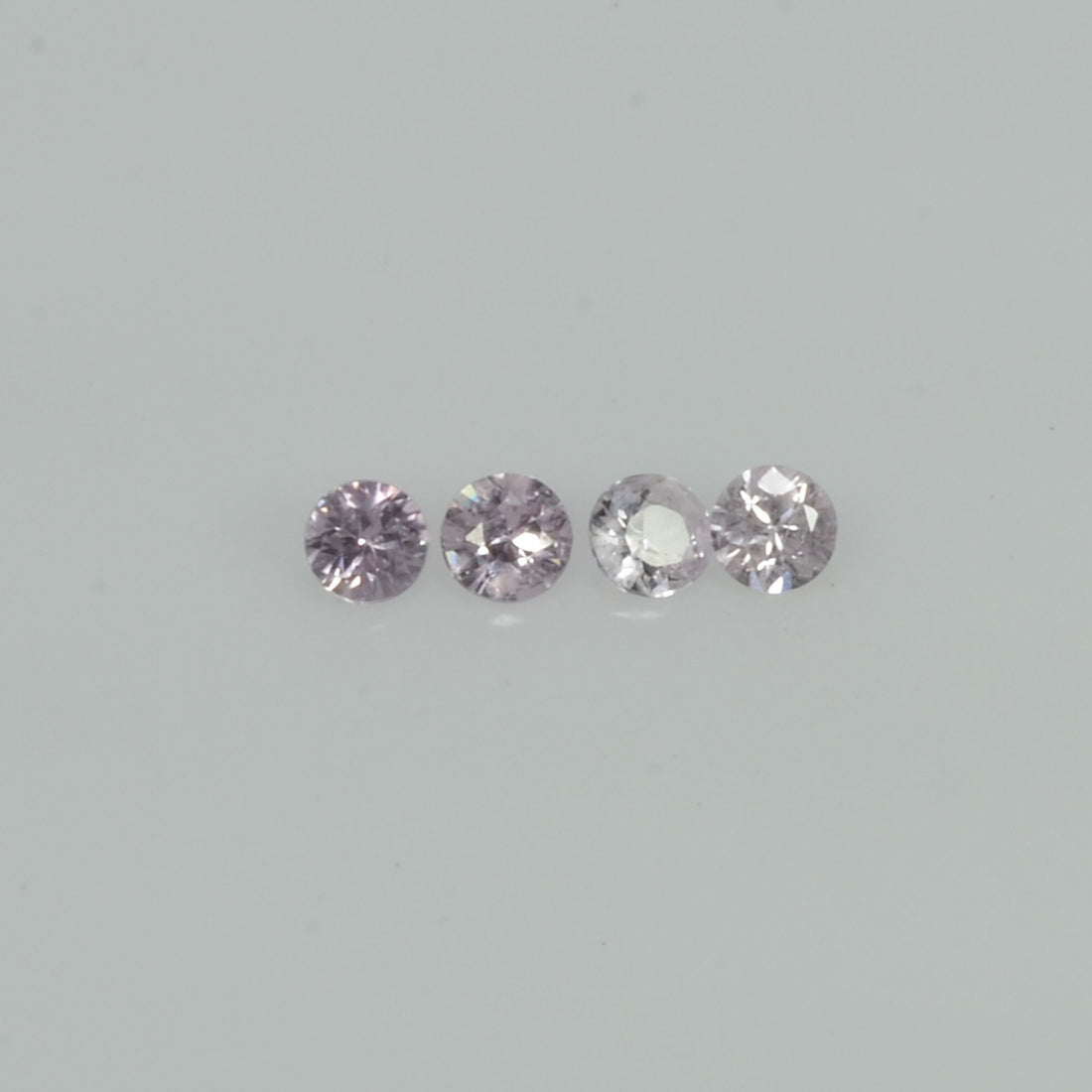 2.7-4.0 MM Natural Pink Sapphire Loose Gemstone Round Diamond Cut