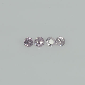 2.7-4.0 MM Natural Pink Sapphire Loose Gemstone Round Diamond Cut