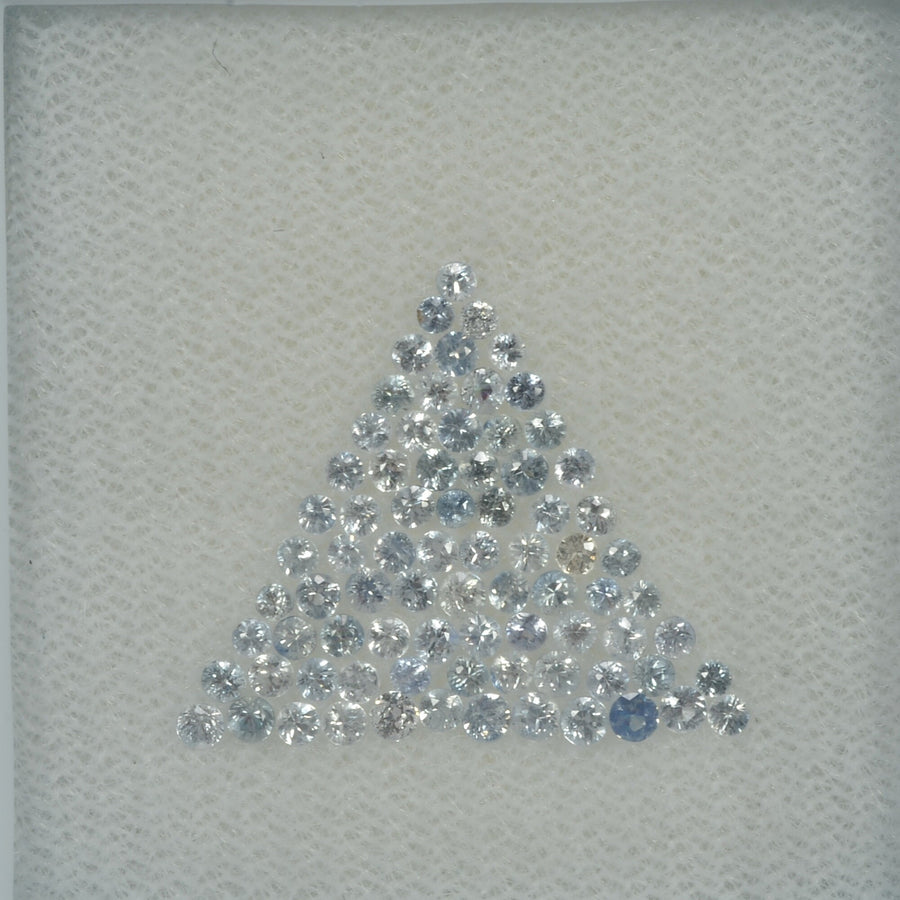 0.8-2.2 mm Natural Blue Sapphire Loose Gemstone Round Diamond Cut Vs Quality Color