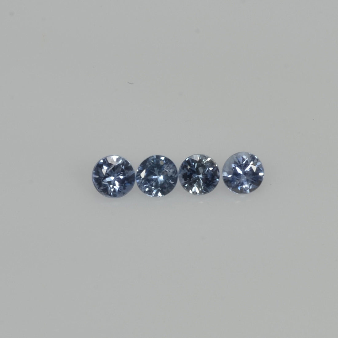 2.7-4.1 mm Natural Blue Sapphire Loose Gemstone Round Diamond Cut Vs Quality Color
