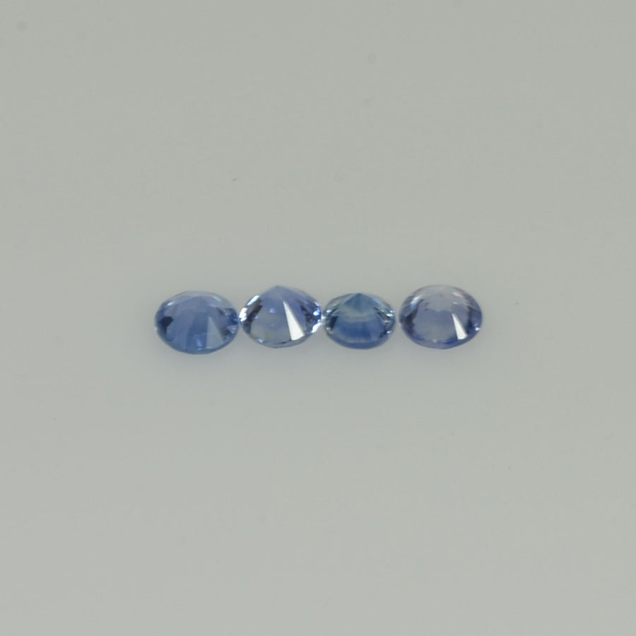 2.7-3.9 mm Natural Blue Sapphire Loose Gemstone Round Diamond Cut Vs Quality Color