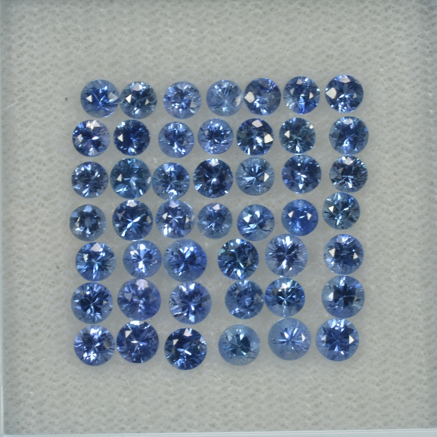 3.0-4.5 mm Natural Blue Sapphire Loose Gemstone Round Diamond Cut Vs Quality Color - Thai Gems Export Ltd.