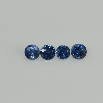 3.2-4.0 mm Natural Blue Sapphire Loose Gemstone Round Diamond Cut Vs Quality Color - Thai Gems Export Ltd.