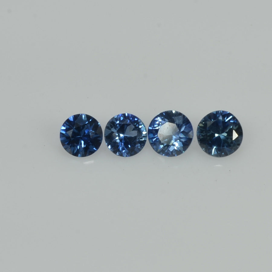 3.3-5.3 mm Natural Blue Sapphire Loose Gemstone Round Diamond Cut Vs Quality Color - Thai Gems Export Ltd.