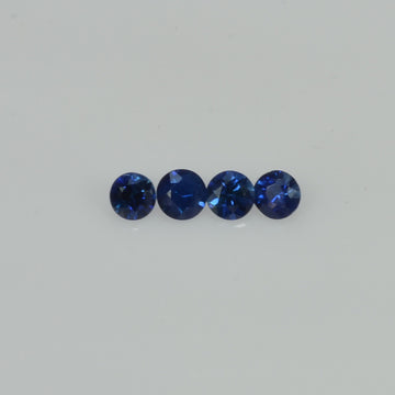 3.0-3.5 mm Natural Blue Sapphire Loose Gemstone Round Diamond Cut Vs Quality Color - Thai Gems Export Ltd.