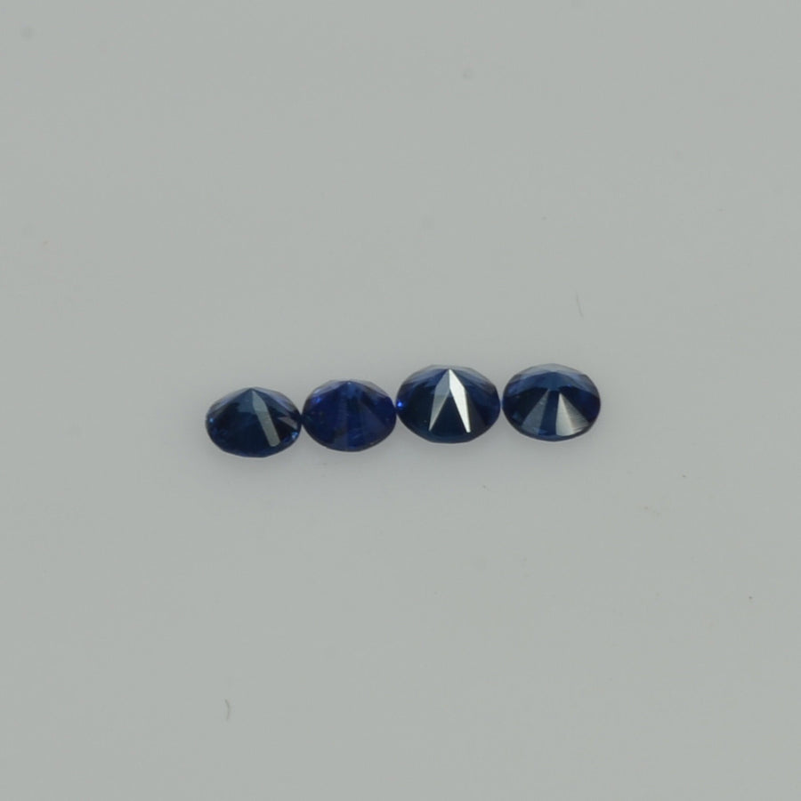 2.5-3.5 mm Natural Blue Sapphire Loose Gemstone Round Diamond Cut Vs Quality Color