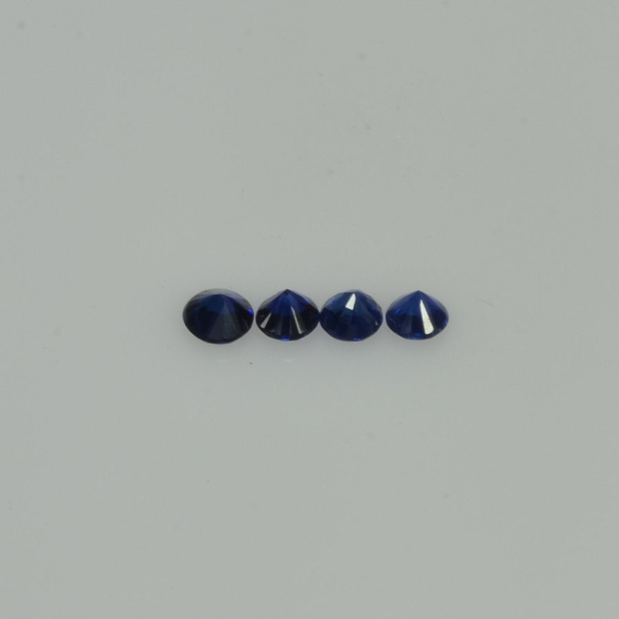 2.5-3.5 mm Natural Blue Sapphire Loose Gemstone Round Diamond Cut Vs Quality Color - Thai Gems Export Ltd.