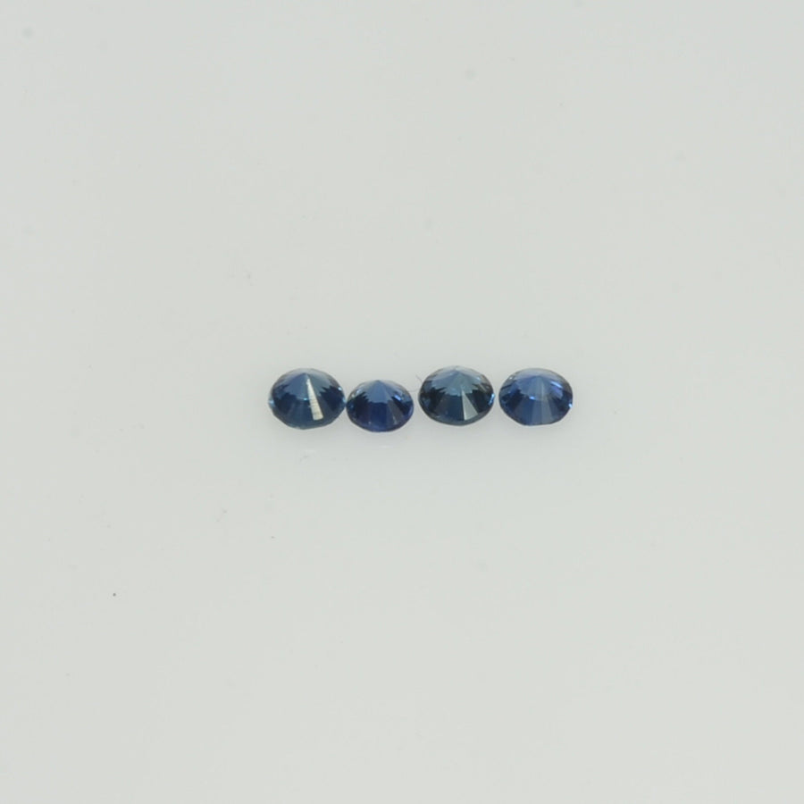 2.0 mm Natural Blue Sapphire Loose Gemstone Round Diamond Cut Vs Quality Color