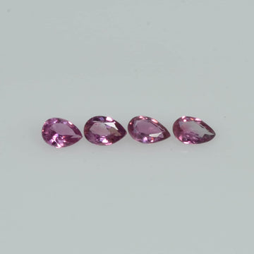 3.5x2.5 mm Natural Ruby Loose Gemstone Pear Cut