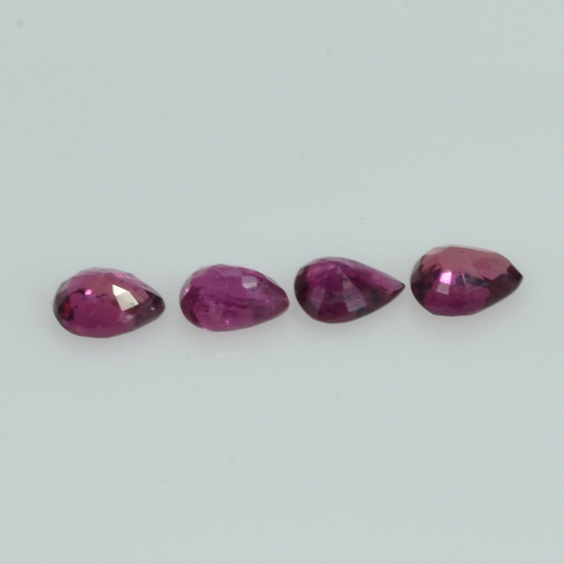 4x3 mm Natural Ruby Loose Gemstone Pear Cut
