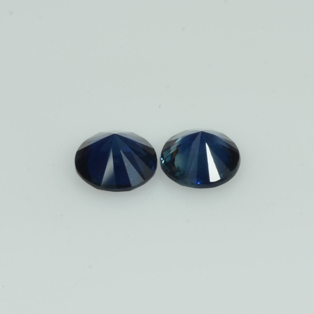 5.5 mm Natural Blue Sapphire Loose Pair Gemstone Round Cut