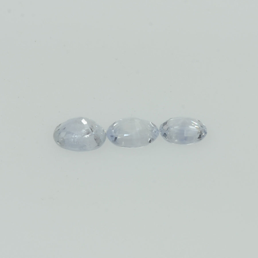Natural white Sapphire Loose Gemstone VS Quality Oval Cut