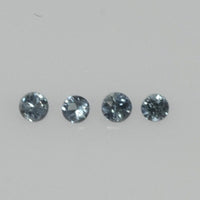 1.2-2.5 mm Natural Blue Sapphire Loose Gemstone Round Diamond Cut Vs Quality Color