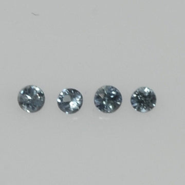 1.2-2.5 mm Natural Blue Sapphire Loose Gemstone Round Diamond Cut Vs Quality Color