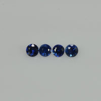 2.5-3.5 mm Natural Blue Sapphire Loose Gemstone Round Diamond Cut Vs Quality Color - Thai Gems Export Ltd.