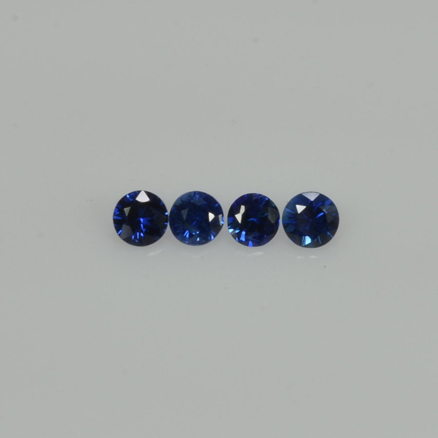 2.5-3.5 mm Natural Blue Sapphire Loose Gemstone Round Diamond Cut Vs Quality Color - Thai Gems Export Ltd.