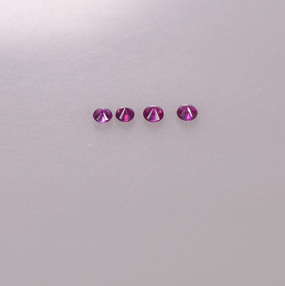 2.0 mm Natural Pink Sapphire Loose Gemstone Round Diamond Cut Vs Quality AAA+ Color - Thai Gems Export Ltd.