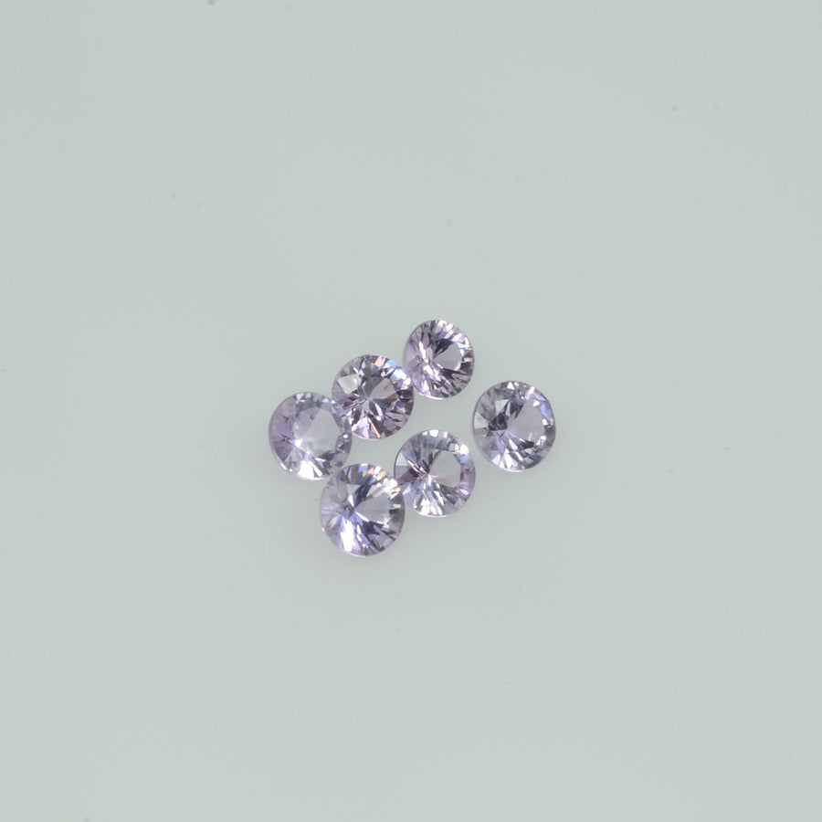 2-3  mm Natural Lavender Purple  Sapphire Loose Gemstone Round Diamond Cut Cleanish  Quality