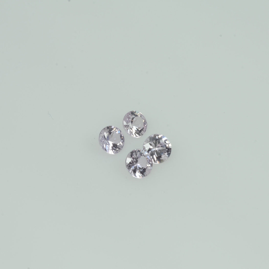 2-4 mm Natural Pastel Purple Sapphire Loose Gemstone Round Diamond Cut Cleanish Quality
